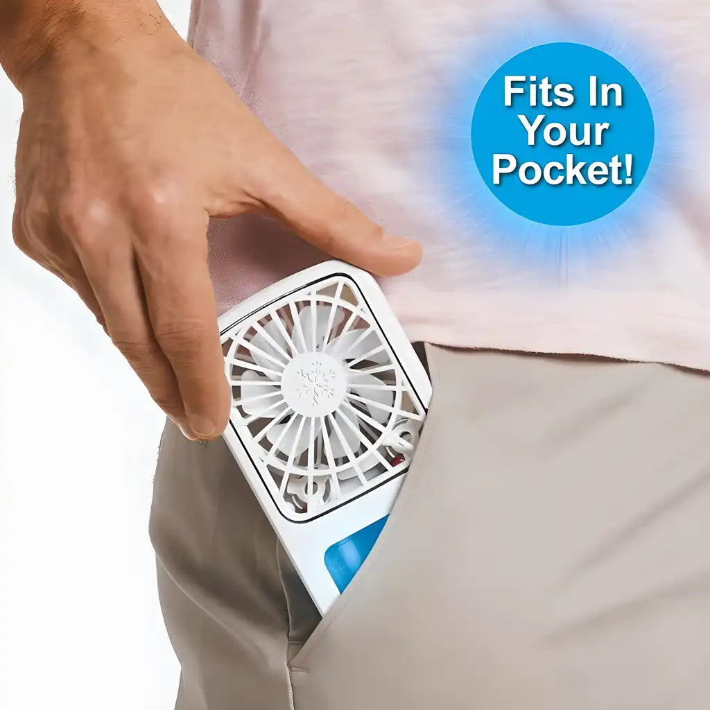Ontel Arctic Air Portable Fan Cooler Pocket Chill Hydro-Chill Rechargeable
