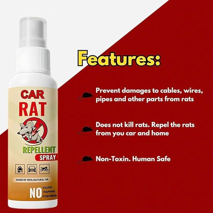 Eco Friendly Rat Repellent Spray (Pack Of 3)